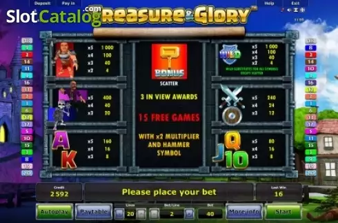 Οθόνη4. Treasure & Glory Κουλοχέρης