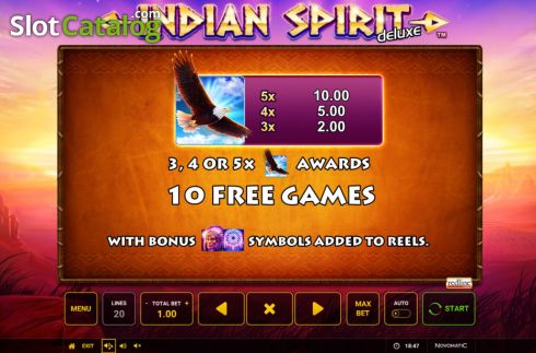 Οθόνη7. Indian Spirit Deluxe Κουλοχέρης