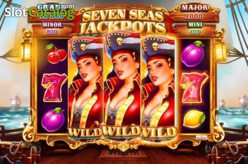 Οθόνη2. Seven Seas Jackpots Κουλοχέρης