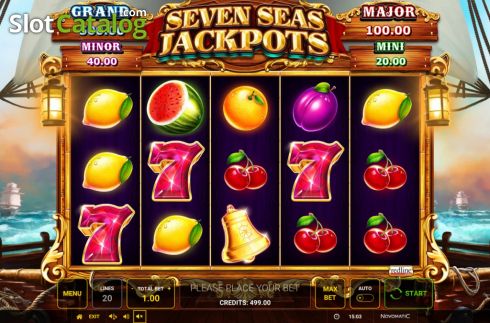 Οθόνη3. Seven Seas Jackpots Κουλοχέρης