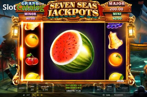 Οθόνη8. Seven Seas Jackpots Κουλοχέρης