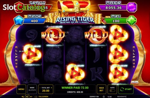 Οθόνη3. Rising Tiger (Sheng qi de Laohu) Κουλοχέρης