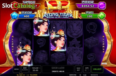 Οθόνη4. Rising Tiger (Sheng qi de Laohu) Κουλοχέρης