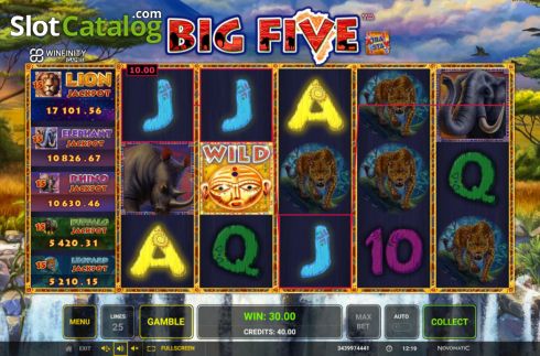 Οθόνη4. Big Five (Greentube) Κουλοχέρης
