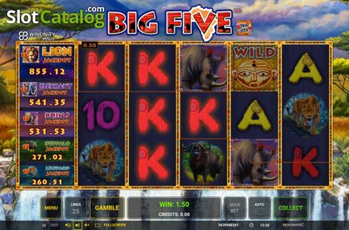 Οθόνη5. Big Five (Greentube) Κουλοχέρης