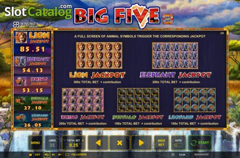 Οθόνη8. Big Five (Greentube) Κουλοχέρης