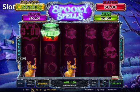Οθόνη3. Spooky Spells Κουλοχέρης 