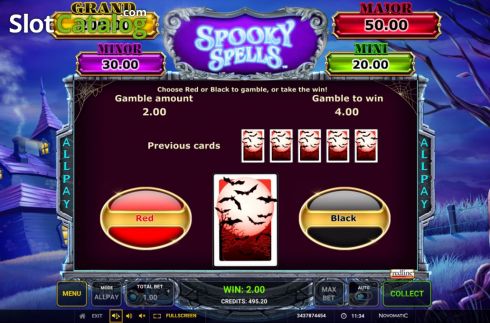 Οθόνη7. Spooky Spells Κουλοχέρης 