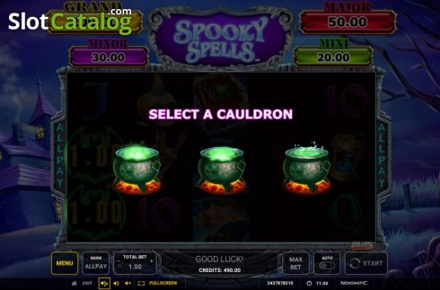 Οθόνη8. Spooky Spells Κουλοχέρης 