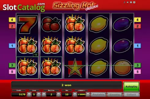Οθόνη4. Sizzling Hot deluxe Κουλοχέρης