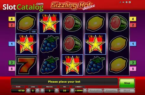 Οθόνη6. Sizzling Hot deluxe Κουλοχέρης