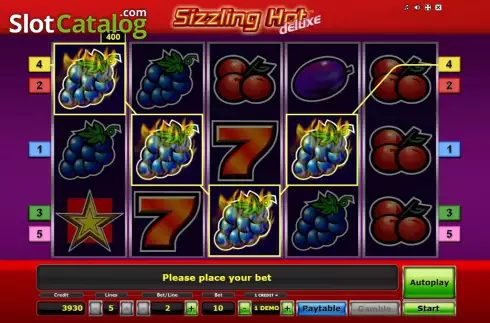 Οθόνη7. Sizzling Hot deluxe Κουλοχέρης