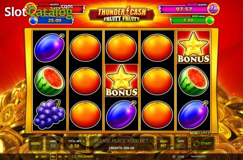 Οθόνη4. Thunder Cash Fruity Fruity Κουλοχέρης