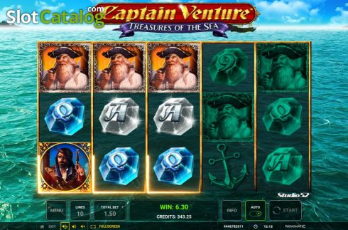 Οθόνη5. Captain Venture Treasures of the Sea Κουλοχέρης