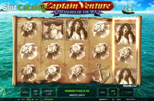 Οθόνη6. Captain Venture Treasures of the Sea Κουλοχέρης