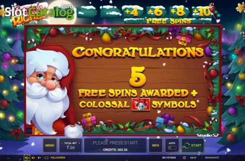 Οθόνη9. Santa’s Riches Κουλοχέρης