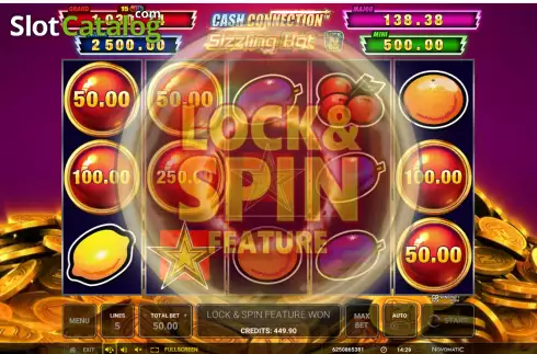 Οθόνη4. Sizzling Hot Cash Connection Κουλοχέρης 