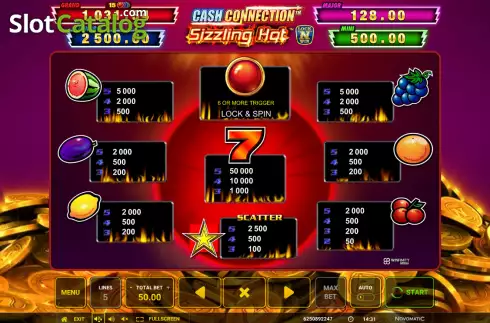 Οθόνη9. Sizzling Hot Cash Connection Κουλοχέρης 