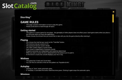 Οθόνη6. Dice King Κουλοχέρης