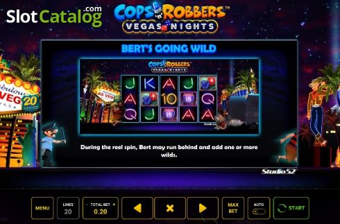 Οθόνη9. Cops n Robbers Vegas Nights Κουλοχέρης