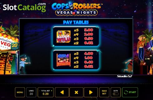 Οθόνη6. Cops n Robbers Vegas Nights Κουλοχέρης