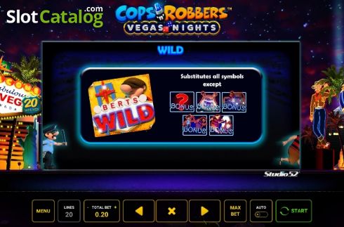 Οθόνη7. Cops n Robbers Vegas Nights Κουλοχέρης