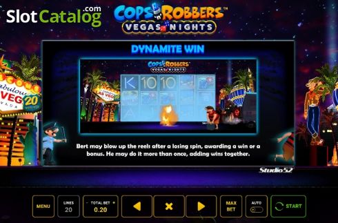 Οθόνη8. Cops n Robbers Vegas Nights Κουλοχέρης