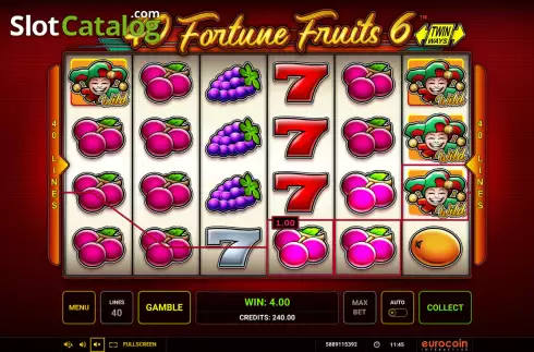 Οθόνη3. 40 Fortune Fruits 6 Κουλοχέρης