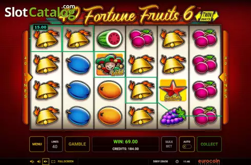 Οθόνη4. 40 Fortune Fruits 6 Κουλοχέρης