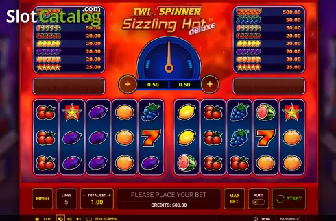 Οθόνη2. Twin Spinner Sizzling Hot Deluxe Κουλοχέρης 