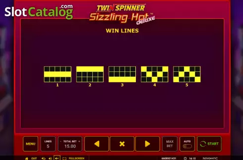 Οθόνη8. Twin Spinner Sizzling Hot Deluxe Κουλοχέρης 
