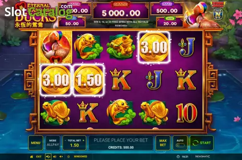 Οθόνη2. Power Prizes Eternal Mandarin Ducks Κουλοχέρης 