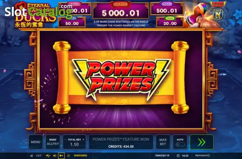 Οθόνη9. Power Prizes Eternal Mandarin Ducks Κουλοχέρης 