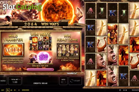 Οθόνη2. Apollo God Of The Sun 10 Win Ways Κουλοχέρης