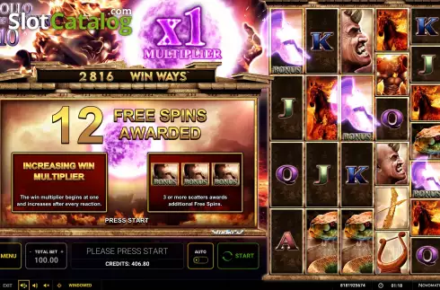Οθόνη6. Apollo God Of The Sun 10 Win Ways Κουλοχέρης