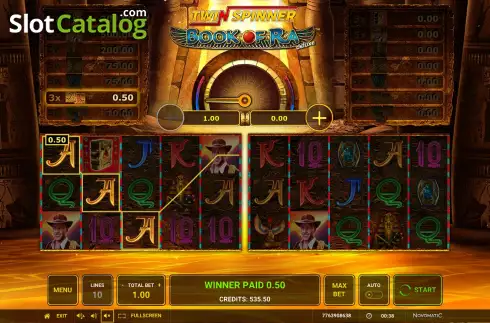 Οθόνη3. Twin Spinner Book of Ra Deluxe Κουλοχέρης