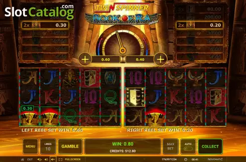 Οθόνη4. Twin Spinner Book of Ra Deluxe Κουλοχέρης