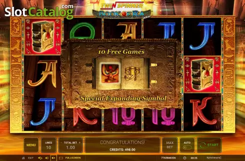 Οθόνη7. Twin Spinner Book of Ra Deluxe Κουλοχέρης
