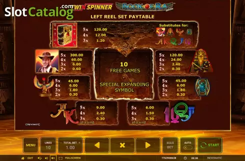 Οθόνη9. Twin Spinner Book of Ra Deluxe Κουλοχέρης