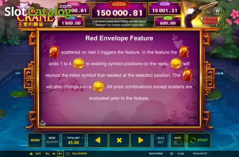Οθόνη6. Power Prizes Royal Crane Κουλοχέρης