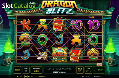 Οθόνη2. Dragon Blitz (Greentube) Κουλοχέρης