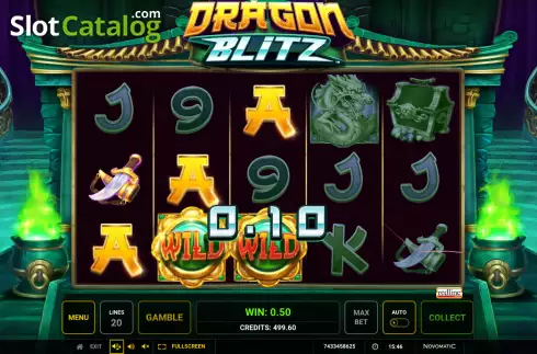 Οθόνη3. Dragon Blitz (Greentube) Κουλοχέρης