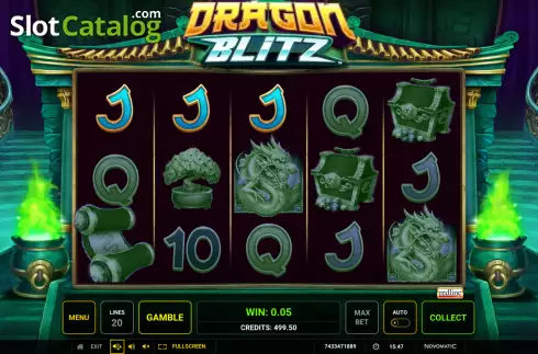 Οθόνη4. Dragon Blitz (Greentube) Κουλοχέρης