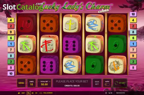 Οθόνη2. Lucky Lady’s Charm Cubes Κουλοχέρης 