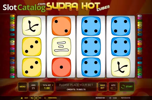 Οθόνη2. Supra Hot Cubes Κουλοχέρης