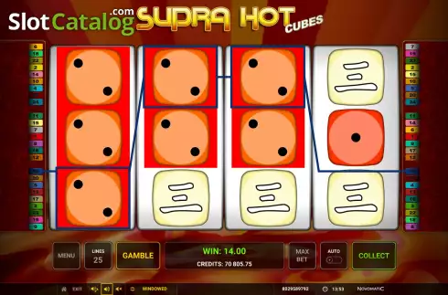 Οθόνη5. Supra Hot Cubes Κουλοχέρης