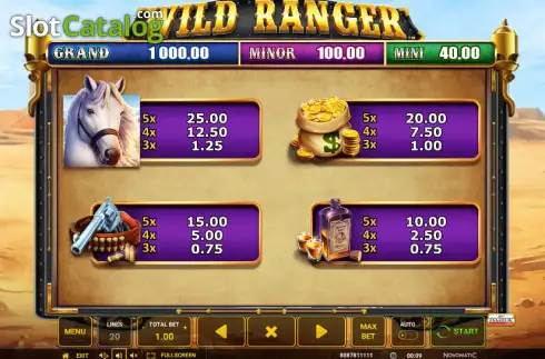 Οθόνη7. Wild Ranger Κουλοχέρης