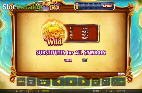 Οθόνη6. Smuggler's Gold Κουλοχέρης 
