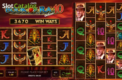 Οθόνη2. Book of Ra deluxe 10: Win Ways Κουλοχέρης