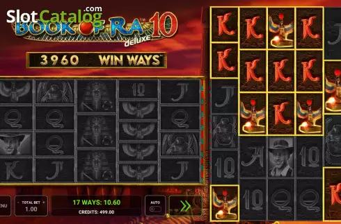 Οθόνη4. Book of Ra deluxe 10: Win Ways Κουλοχέρης